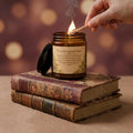 Sweet Honeysuckle Spell Candle – Amber Jar, Natural Soy Wax, Long Lasting Aromatherapy