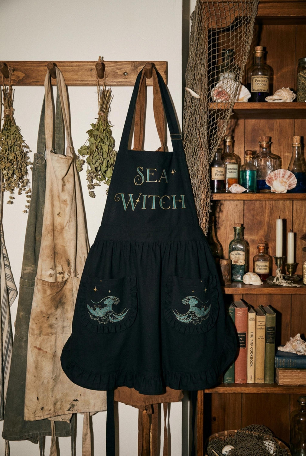Sea Witch Ruffled Apron