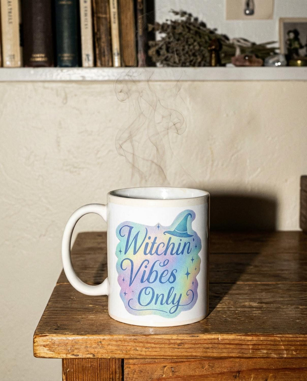 Witchin' Vibes Only Mug | 11oz Halloween Witch Hat Coffee Cup