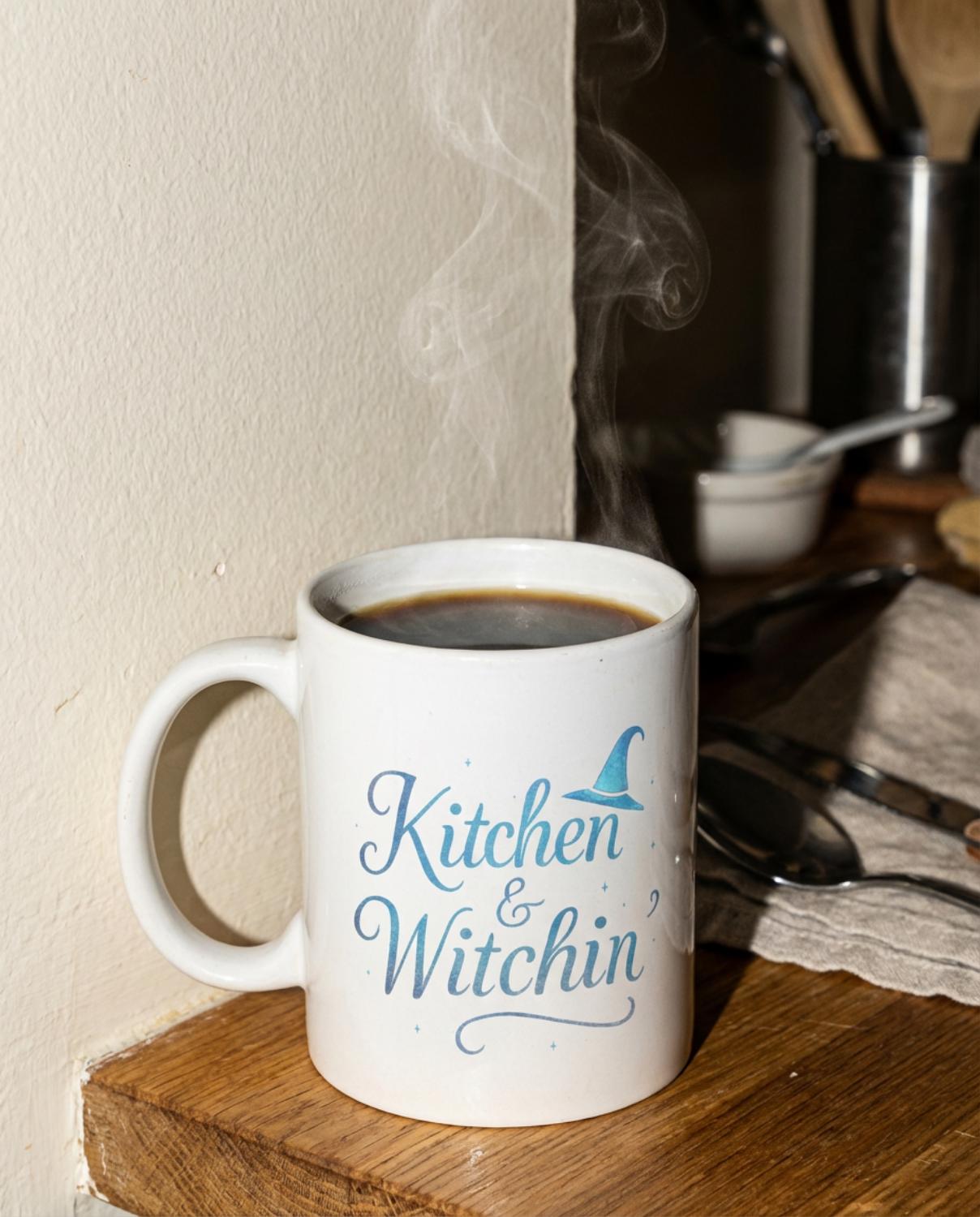 Kitchen & Witchin' Mug | Witchy Kitchen Coffee Tea Cup