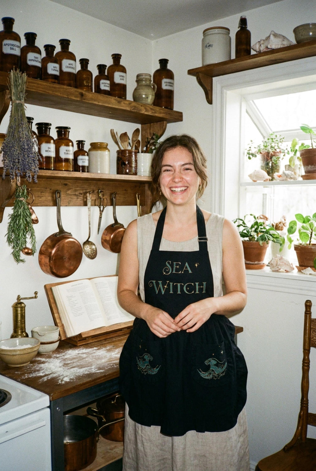 Sea Witch Ruffled Apron