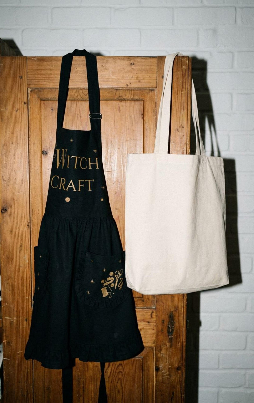 Witch Craft Ruffled Apron – Whimsigoth Kitchen Decor & 90s  Witch Movie Magic Lover Gift