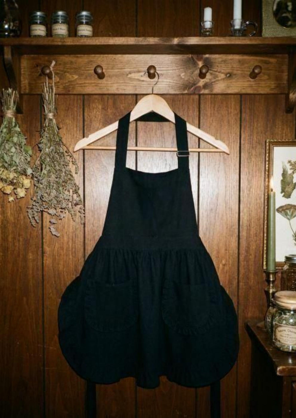 Personalized Ruffled Apron with Pockets, Custom Photo Cooking Apron for Women, Professional Chef Apron, Custom Text Baker Gift